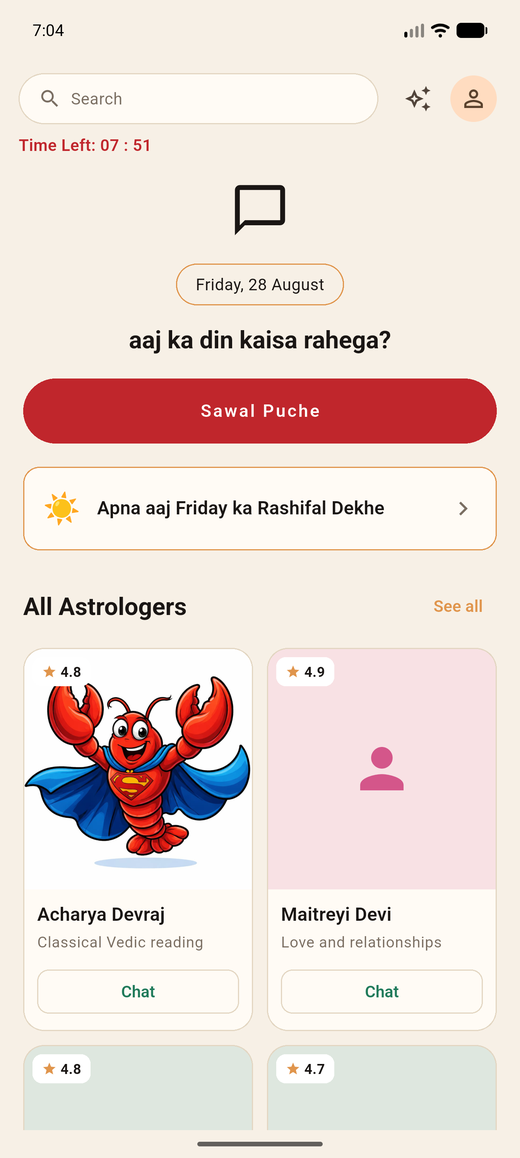 Pick the astrologer who handles your question